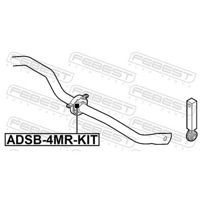FEBEST Reparatursatz, Stabilisatorlager ADSB-4MR-KIT für VAG