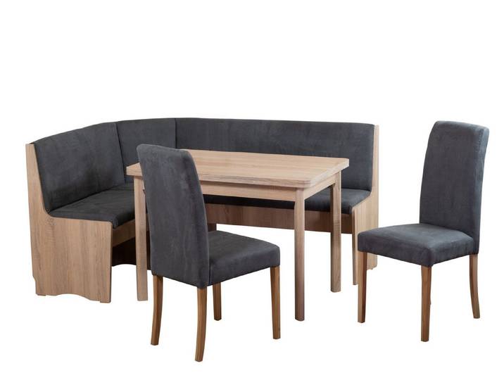 Stolebaenk Eckbankgruppe Duisburg Titanic Sonoma Duisburg MA/PE, (Eckbankgruppe, 1 x Eckbank, 1 x Tisch, 2 x Stuhl), Beidseitig aufbaubar