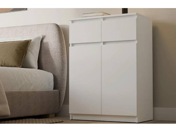 Commode étroite combinée TAAVI - blanche