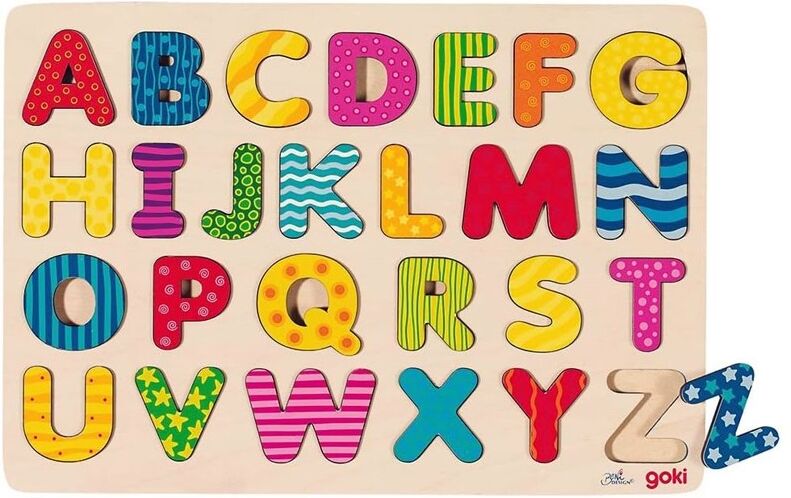 Puzzle en bois alphabet 26 pièces - Goki