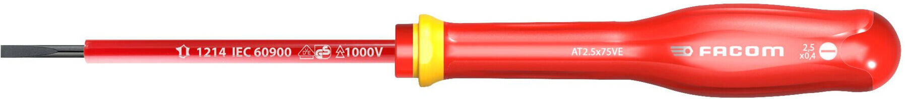 Facom Schraubendreher PROTWIST 1000V VE 2,5 mm (AT2.5X50VE)