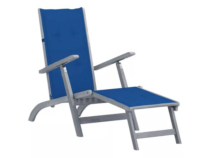 VidaXL - Liegestuhl akazienholz, One Size, Grau