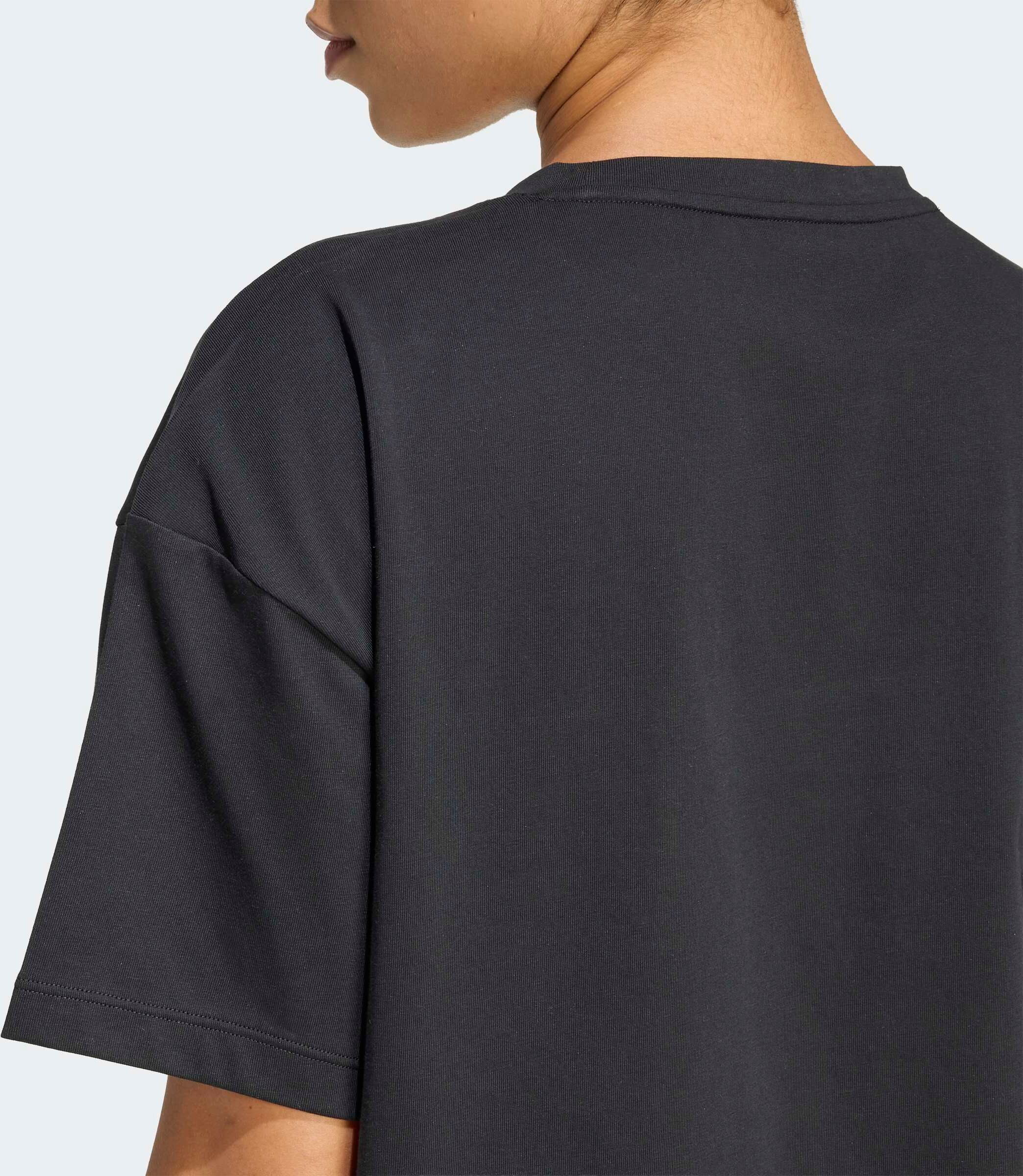 T-Shirt ADIDAS PERFORMANCE "PRIMELIFT ESSENTIALS WORKOUT OVERSIZED", Damen, Gr. XXL, schwarz, Obermaterial: 74% Baumwolle, 26% Polyester, Rundhals, Shirts T-Shirt schwarz XXL