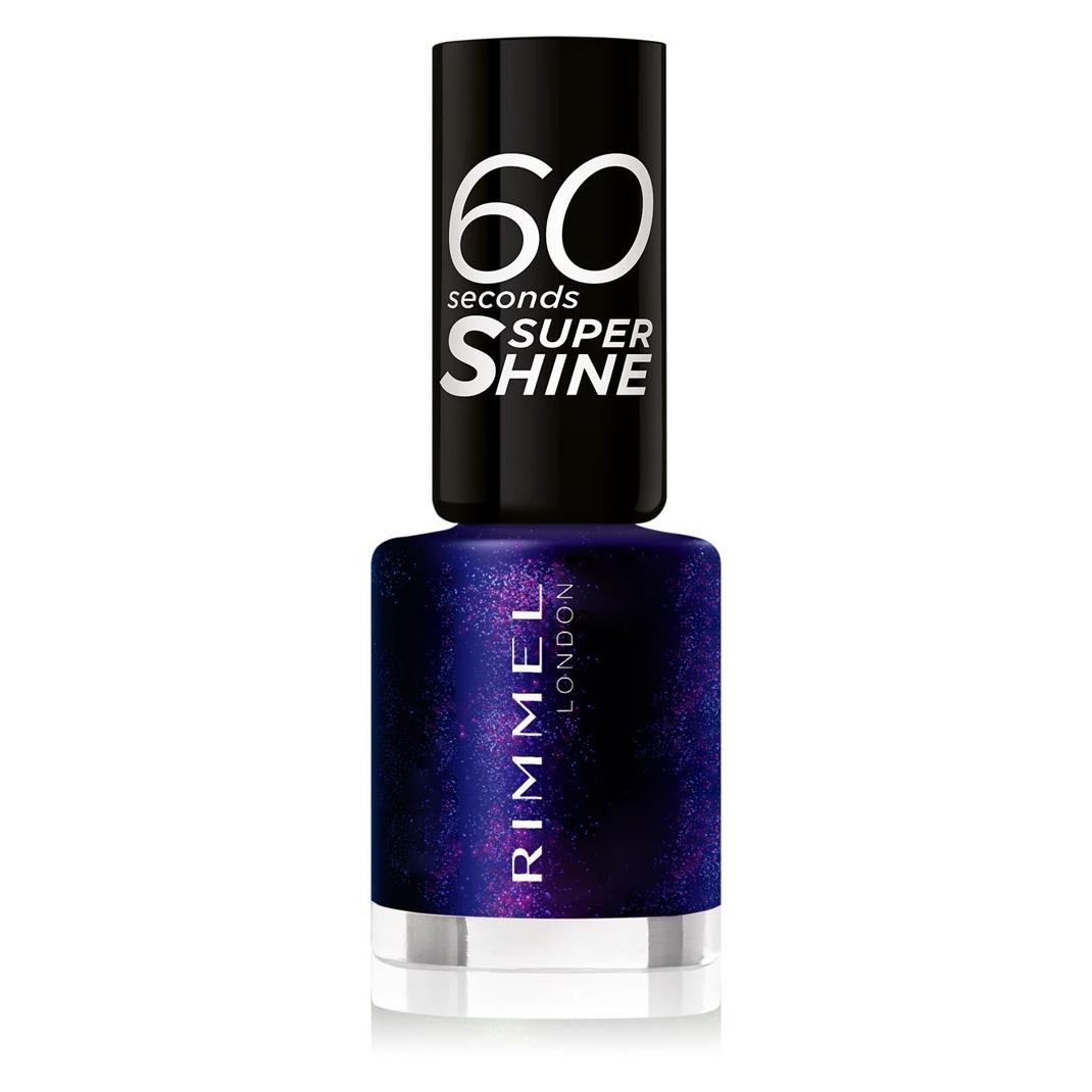 Rimmel London Rimmel - 60 Seconds Super Shine - Nail polish 8 ml 563 Midnight Rush (Midnight Rush, Mitternachtsblau, Farblack) (67317)