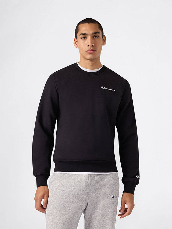 Champion Sweatshirt in Schwarz - L