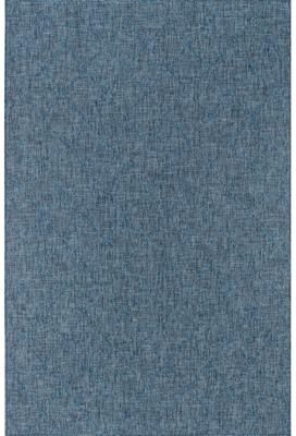 MDA Rugs Larissa Collection Geometric Blue Indoor/Outdoor Area Rug