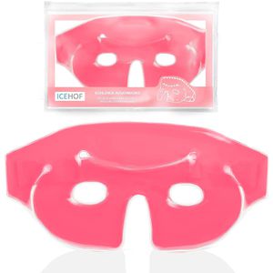 ICEHOF Kühlmaske Augenmaske, für Augen und Gesicht, pink