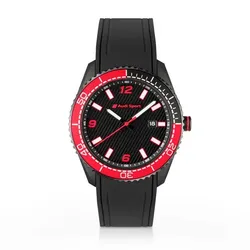 Audi Sport Uhr Herren schwarz rot 3102400100