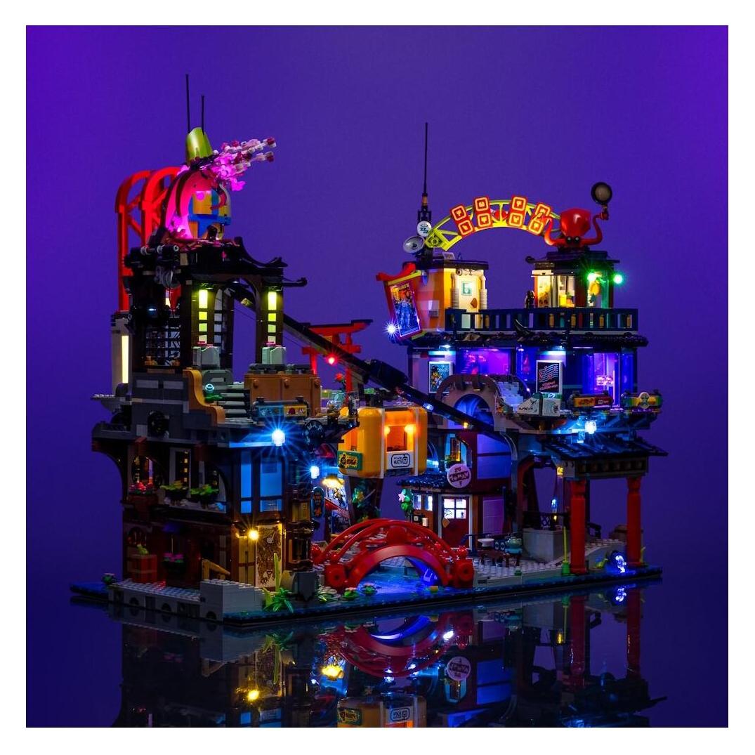 Light my bricks LMB 2.0 LED Licht Set für LEGO 71799 Die Märkte von NINJAGO City (71799)