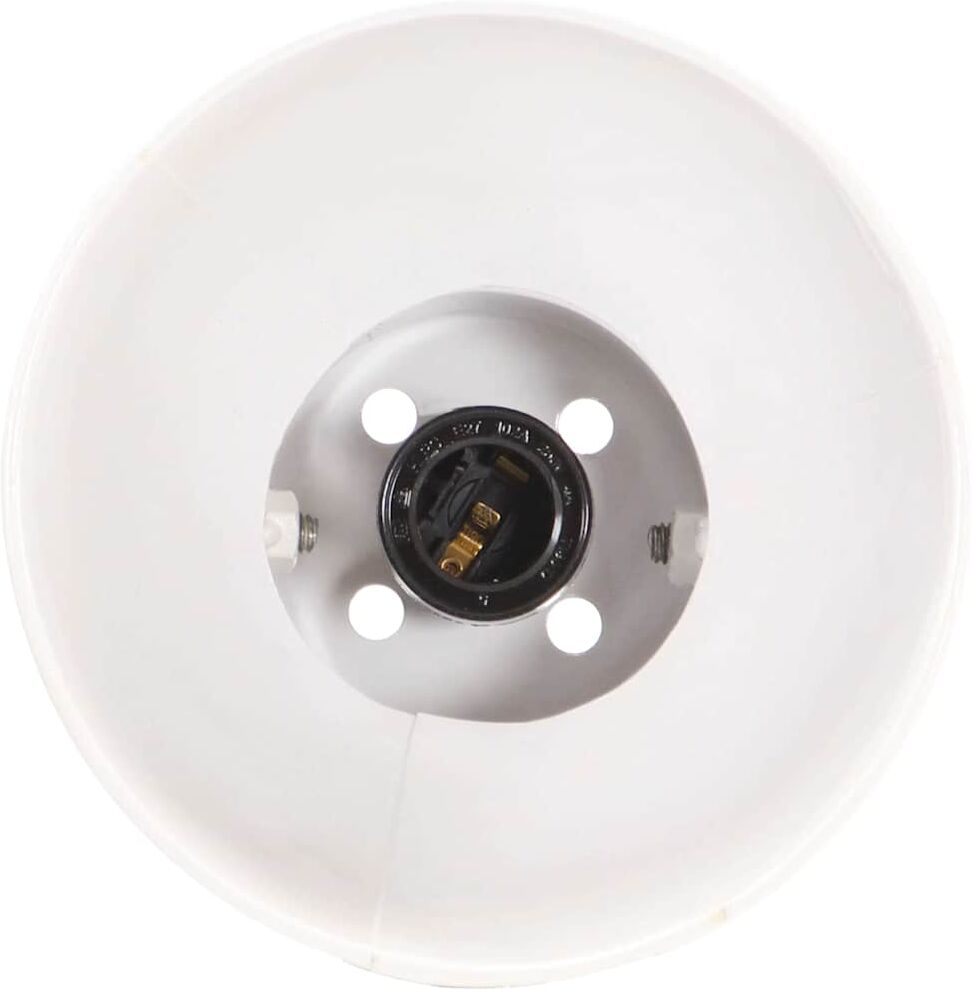 vidaXL Lampe murale industrielle Blanc 65x25 cm E27