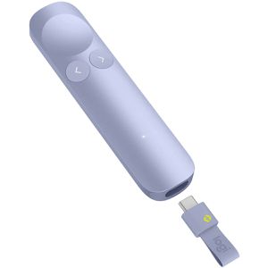 Logitech Presenter Spotlight 2, 910-007673, hell-lila, mit rotem Laserpointer, USB & Bluetooth, mit Akku, bis 30 m