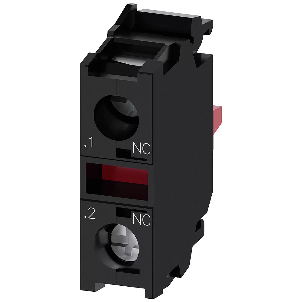 Siemens 3SU1400-1AA10-1MA0 Contactmodule met 1 contact, B/D/H: 35 x 28 x 10 mm