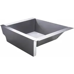 All'Grill, Grillausstattung + Ersatzteile, Edelst. Holzkohleeinsatz m. Hitzeleitblech für Extrem, Ultra u. Outdoorküche -tief-