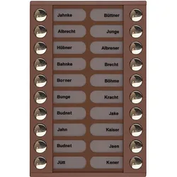 TCS Tür Control Audioaußenstation 2-reihig PET20-EB/04
