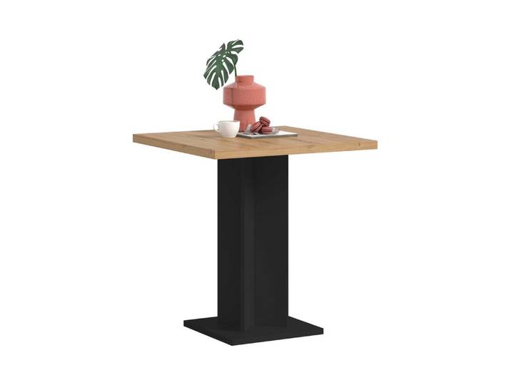 furnling Esstisch Gusto, stabiles Winkelgestell, ummantelte Tischkante, quadratisch, Höhe 76 cm