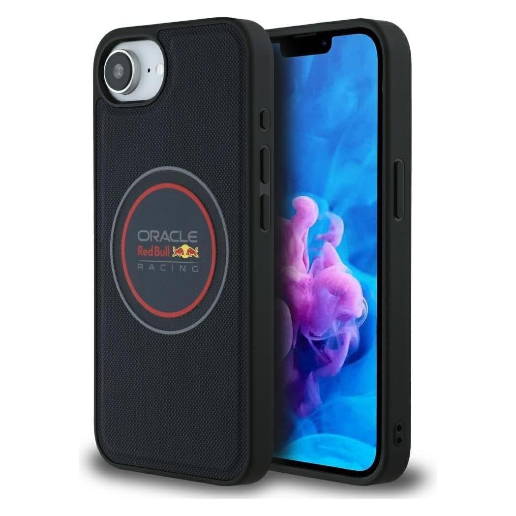 Red Bull Case Meshed Logo and Red Ring MagSafe for iPhone 16e navy blue (Apple iPhone 16e, Apple iPhone 17e) (RBHMPSE424PUMEVR)