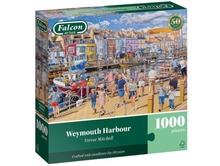 Jumbo puzzel 1.000 st. Falcon 1110500195 - Thema Weymouth Harbor