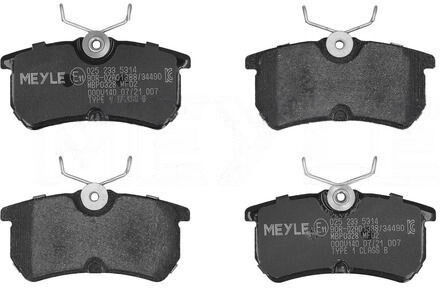 MEYLE 025 233 5314 Brake pad set