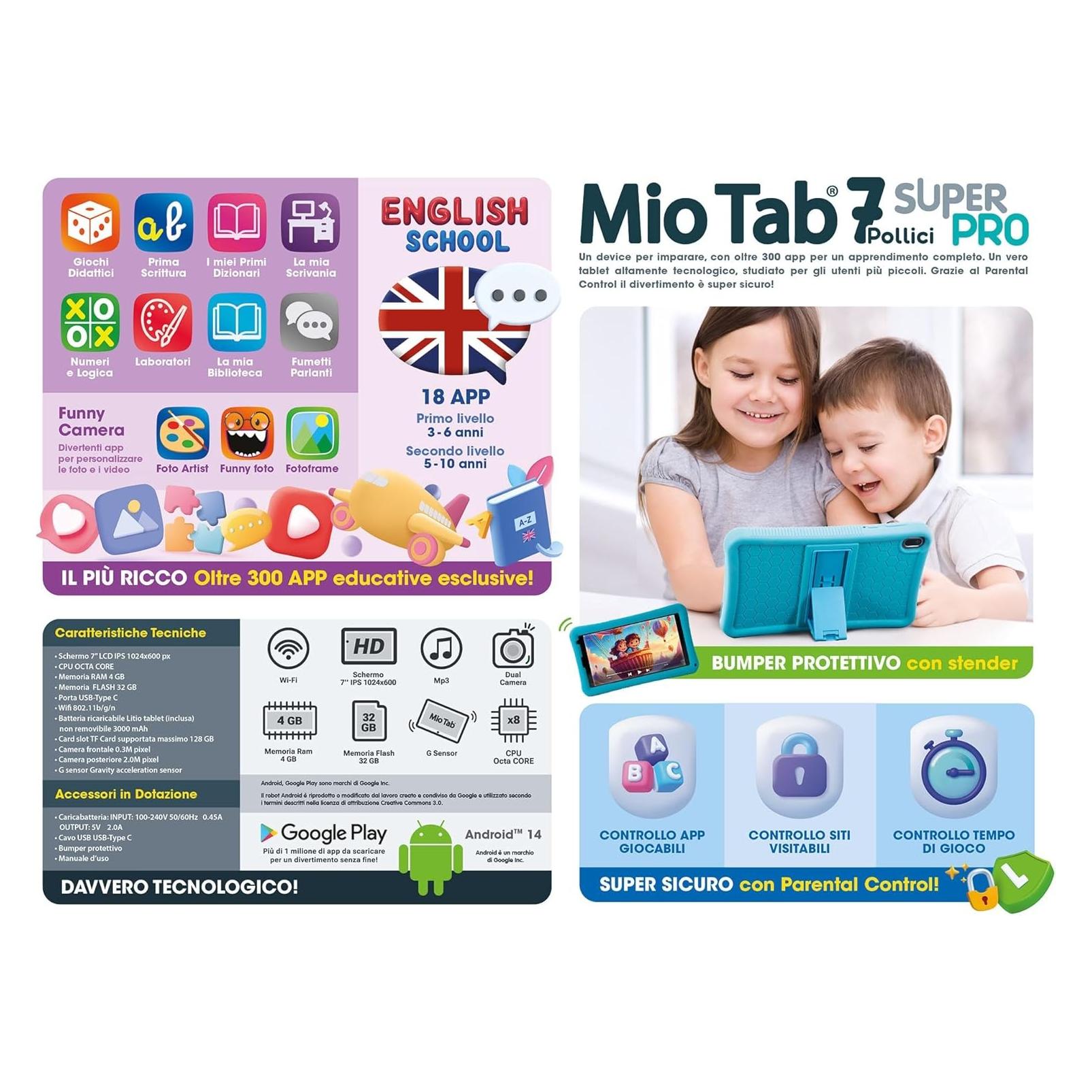 Lisciani Hi Tech Educational Mio Tab 7 Super Pro (Deutsch) (108831)