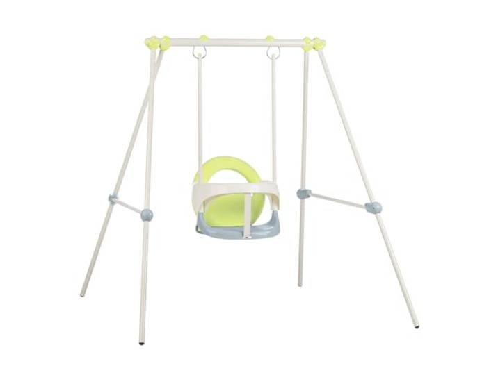 Smoby Life - Metall-Babyschaukel - Sicherer Babysitz, UV-beständig, Indoor & Outdoor mit min. 10% Recycling-Anteil - ab 6 Monaten