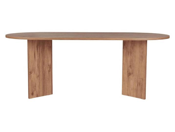 CALICOSY - Table de salle à manger avec plateau ovale L200 cm - CHARLIE