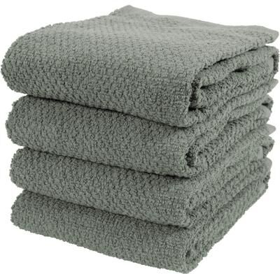 KAF Home Deluxe Popcorn Terry Kitchen Towels, Cotton Kitchen Dish Towels, Set of 4 - N/A