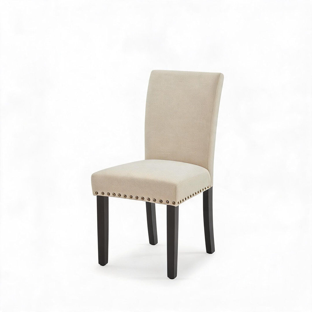 Marlow Home Co. Parsons Chair Beige 98cm H X 46cm W X 58cm D
