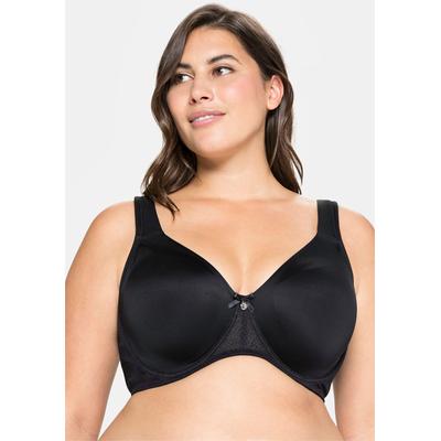 Bügel-BH SHEEGO, Damen, Gr. 85, Cup B, schwarz, 82% Polyamid, 18% Elasthan, BHs Bügel-BH