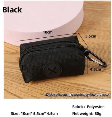 Uplift Essentials Outdoor Portable Pet Garbage Bag Dispenser black