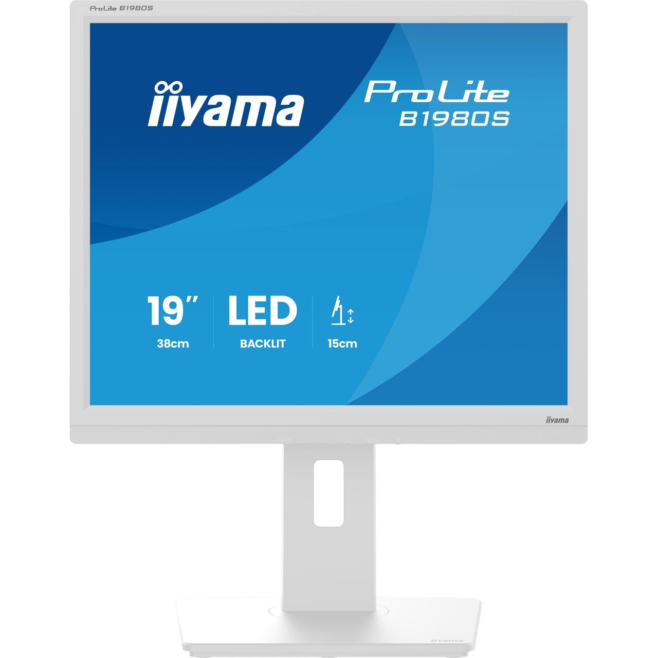 19" (48,26cm) iiyama ProLite B1980S-W1 Weiß 1280x1024 1xDisplayPort / 1xHDMI