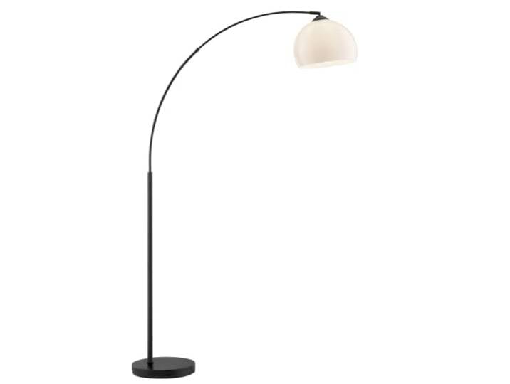 BRILLIANT Vessa Bogenstandleuchte schwarz\, weiß - elegante Stehlampe - Vessa 92940/76 Stehlampe E27 60W Weiß\, Schwarz\, exkl. LED