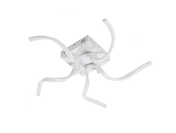 ZMH Led-Deckenleuchte VanCleef 65/65/14cm, Weiß, Metall, Mode, Quadratisch, LED integrated, 65x14x65 cm, Lampen & Leuchten, LED Beleuchtung, LED-Deckenleuchten