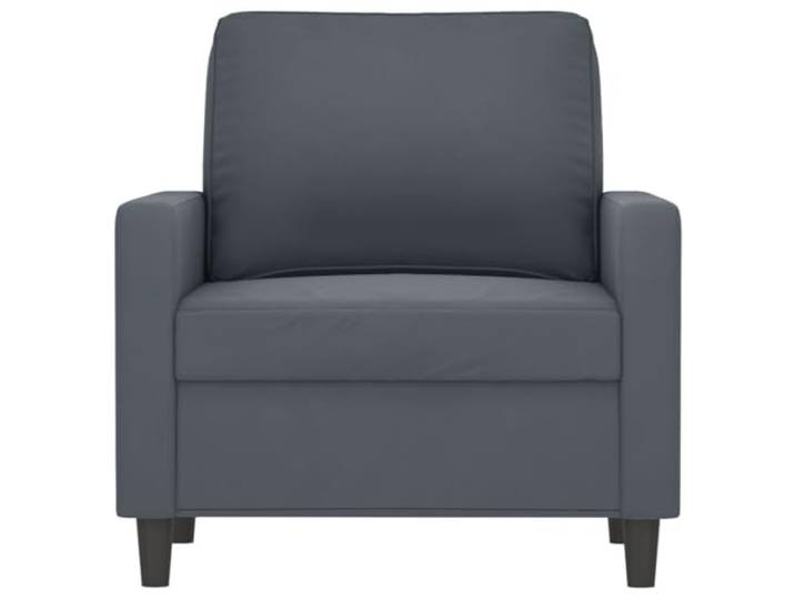 KTHLBRH Sessel dunkelgrau 60 cm Samt Modernes Design, robuster Metallrahmen, Schaumstoffpolsterung, 110 kg Tragkraft