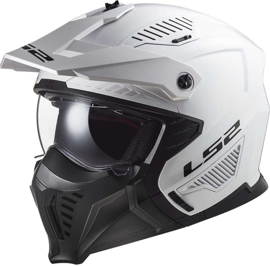 Casco Moto Jet Ls2 OF606 DRIFTER SOLID Bianco taglia XL