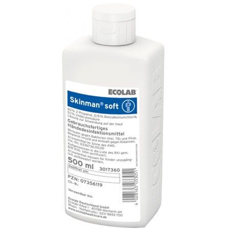 Skinman soft Händedesinfektion Spenderflasche 500 ml Lösung