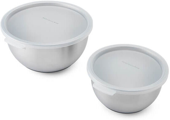 KitchenAid Set of 2 Stainless Steel Mixing Bowls