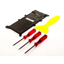 Akku für Asus A555, F555, VivoBook 4000, DX992, F51, X455, wie  0B200-01000000, 7,6 V, 5000 mAh