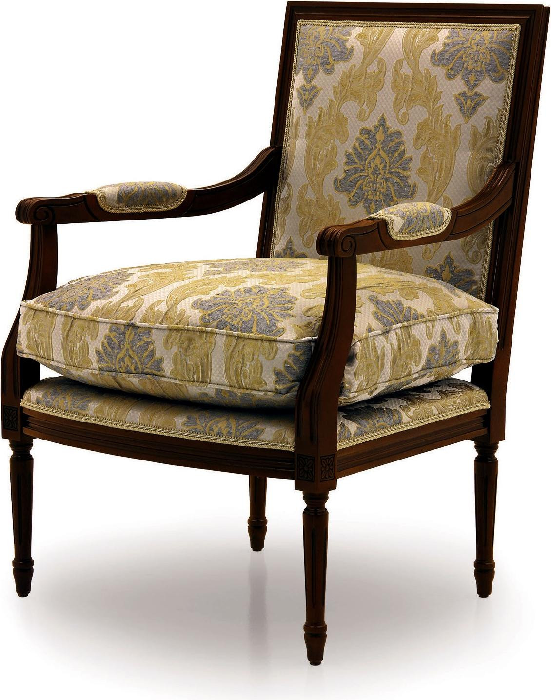 Luxus Design Art Deco Sessel van Textiel voor in de Woonkamer of Lounge