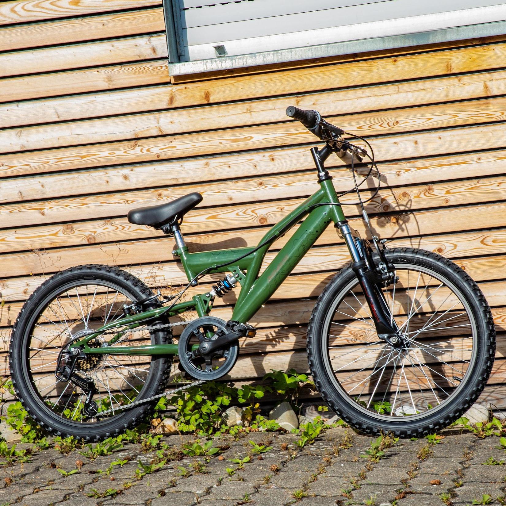 Galano FS180 Kinderfahrrad ab 6 Jahre 120-135cm Mädchen Jungen Fahrrad 20 Zoll 6 Gang Mountainbike Fully mit V-Brakes MTB