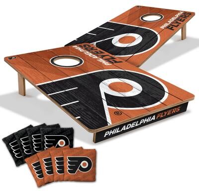 Skip's Garage Philadelphia Flyers NHL Tailgate Cornhole Board Set