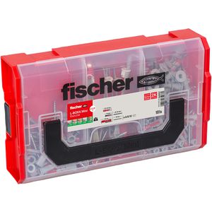 Fischer Schrauben-Dübel-Set 548862, L-BOXX mini DuoLine, 3 verschiedene Dübel & Schrauben, 181-teilig, 60 Stück