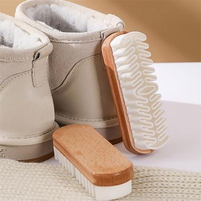 Wildleder-Reinigungsbürste für Schuhe und Stiefel, Nubukleder-Reinigungswerkzeug mit Radiergummi, Schuhbürste für Wildledermaterial, Taschen- und Schuhauffrischer