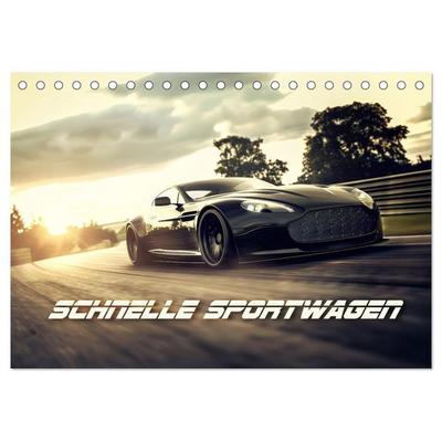 Schnelle Sportwagen (Tischkalender 2026 DIN A5 quer), CALVENDO Monatskalender