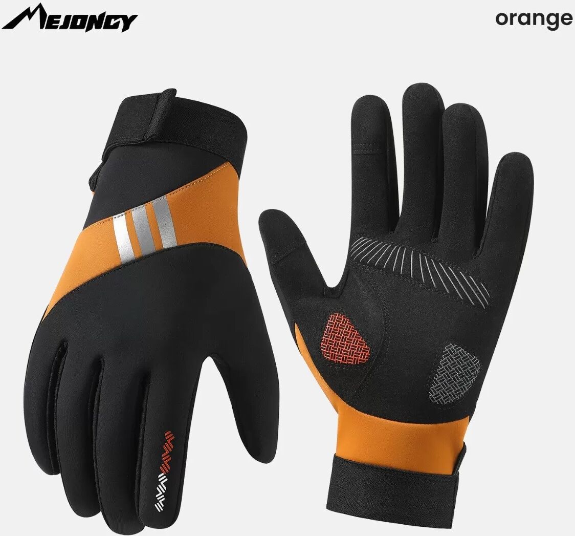 INF Outdoor Fleece Winddichte Anti-Rutsch Thermische Fahrrad Touchscreen-Handschuhe Orange
