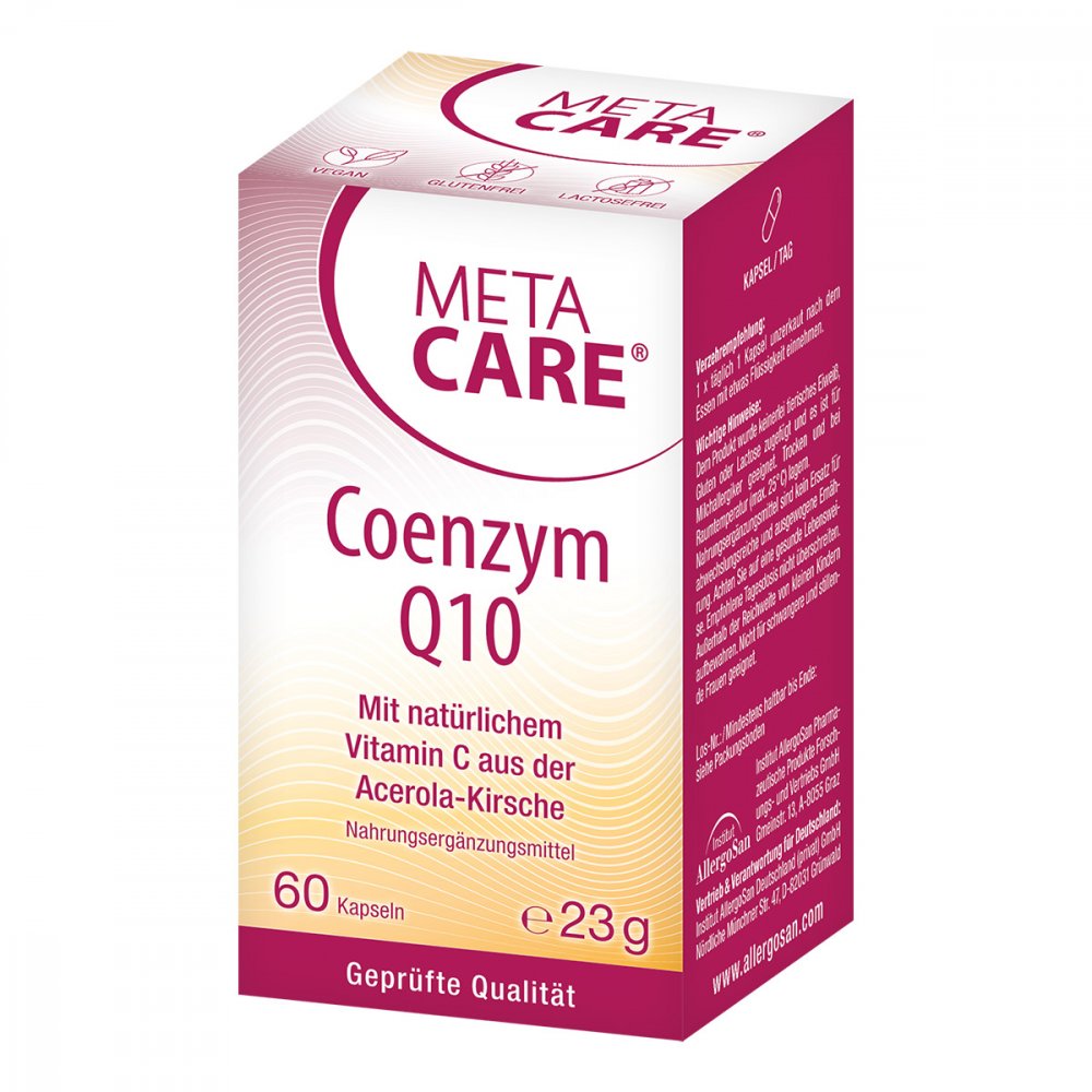 INSTITUT ALLERGOSAN Deutschland (privat) GmbH Meta Care Coenzym Q10 Kapseln 09612549