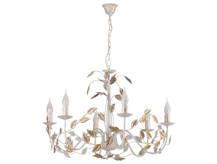 Kronleuchter 4914 Carolina, Perlmutt, Metall, Blatt, 70x110x70 cm, Eec, ohne Chemie, Lampen & Leuchten, Innenbeleuchtung, Hängeleuchten, Kronleuchter