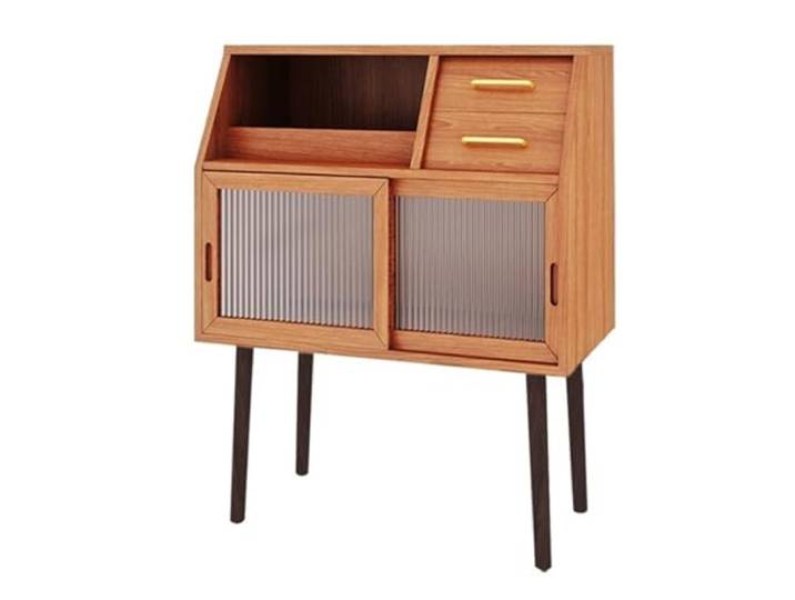 GFHTRELY Buffetschrank Schrank Sideboard, Aufbewahrung mit Türen und Regalen, Holzkonsole mit Eingang für Wohnzimmer, Esszimmer, Flur Sideboard (A)