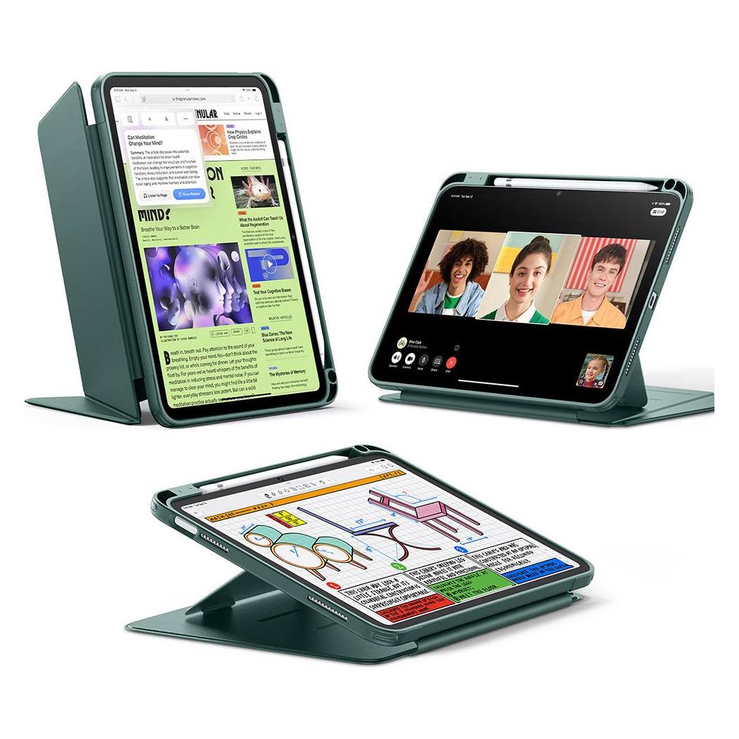 ESR - Shift Magnetic - iPad 10 (2022) 10.9 / 11 (2025) / 12 (2026) - Midnight Green (Apple iPad Air 11 2025) (1B212006)