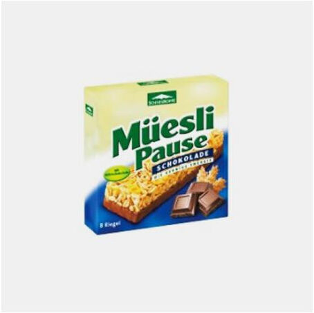 SCHNEEKOPPE BARRA DE MUESLI C/ CHOCOLATE DE LEITE 8x25g
