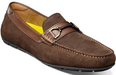 Florsheim Motor Moc Toe Bit Driver - Mens 8 Brown Slip On Medium